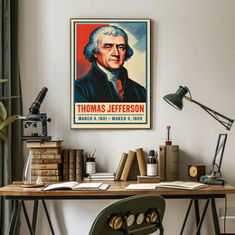 Thomas Jefferson Vintage Realism Collector Poster