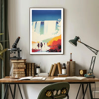 Journey Beneath The Falls Scenic Wall Art Poster