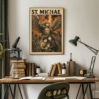 St. Michael Protector In Chaos Poster