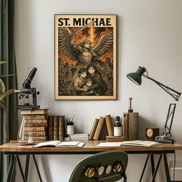 St. Michael Protector In Chaos Poster