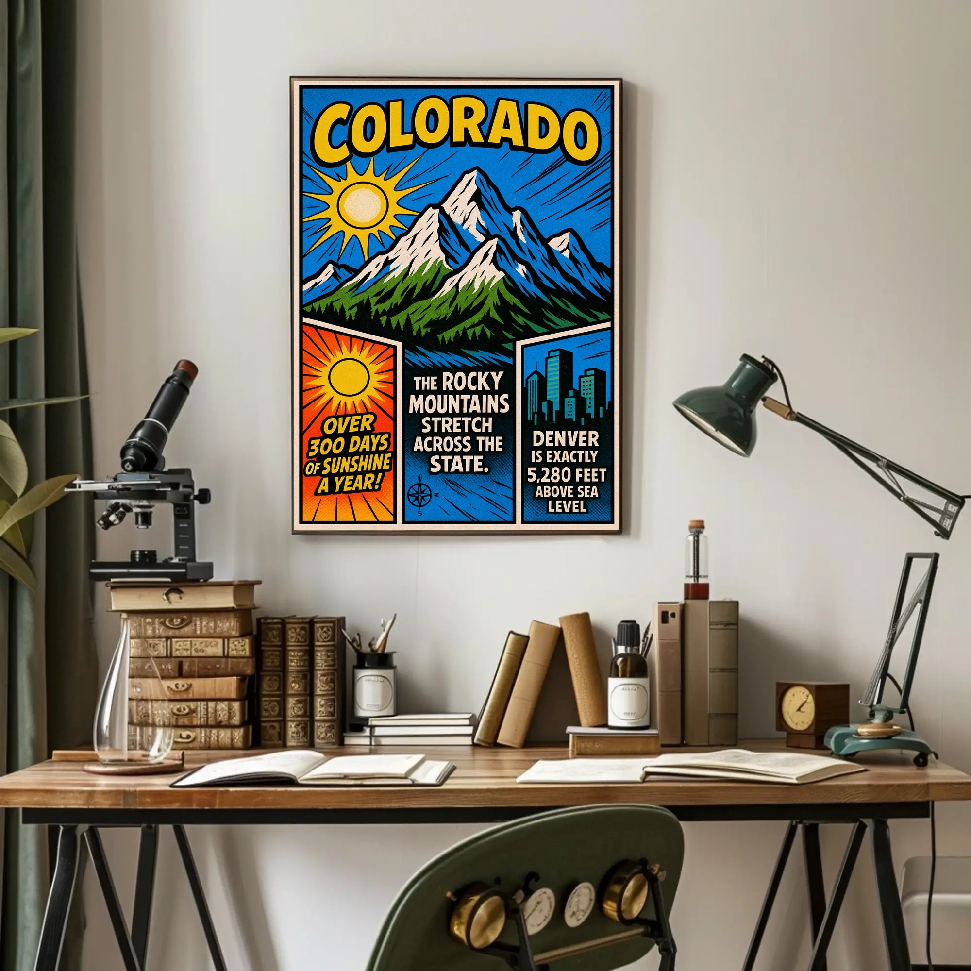 Colorado Mile High City Poster