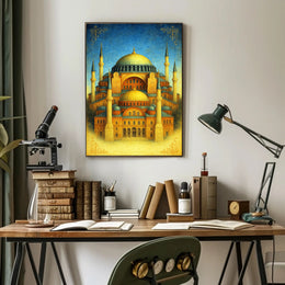 Majestic Architecture of Hagia Sophia Poster PosterGoat
