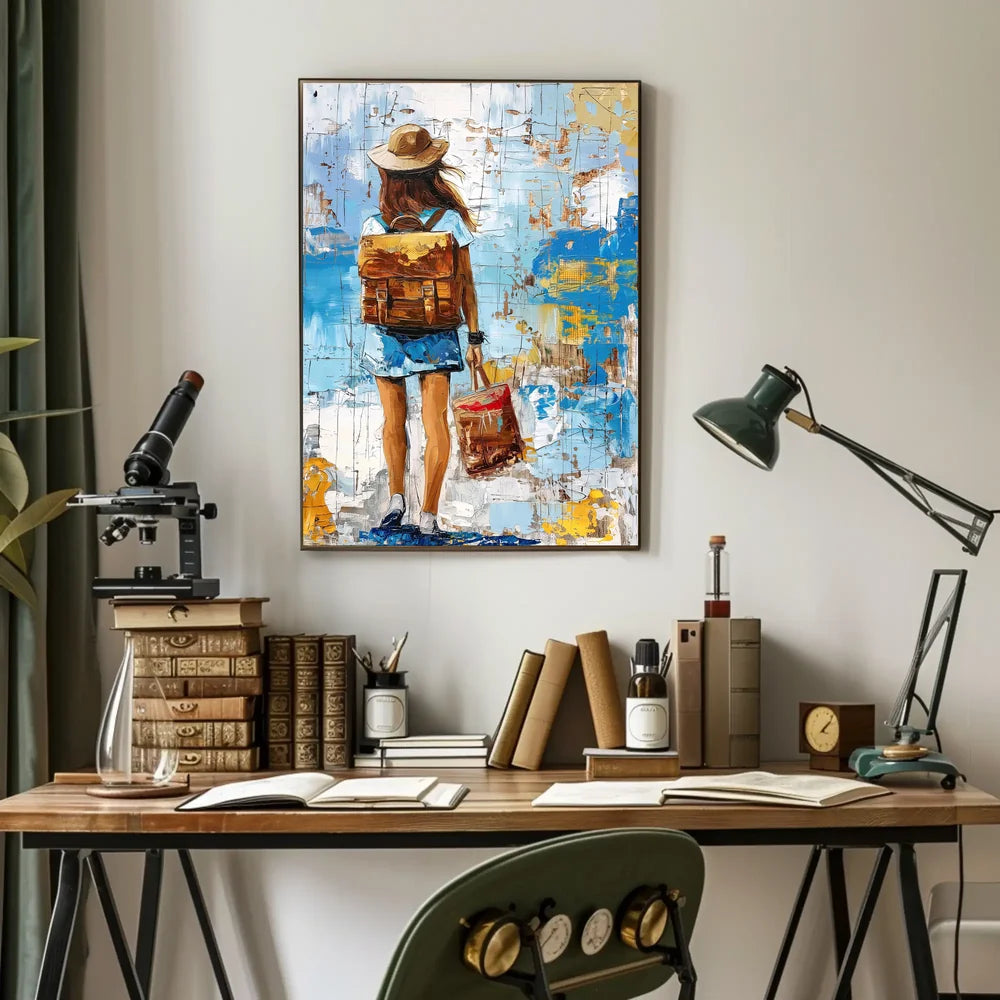 Vintage Parisian Architecture Art Poster