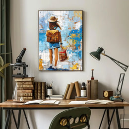 Vintage Parisian Architecture Art Poster