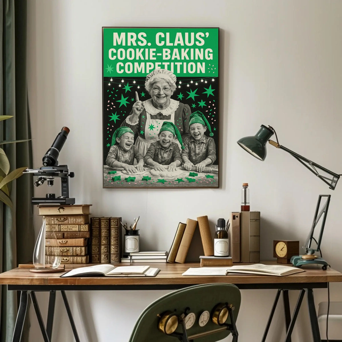 Mrs. Claus Cookie-Baking Competition Poster
