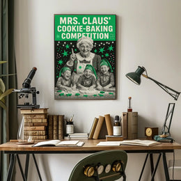Mrs. Claus Cookie-Baking Competition Poster