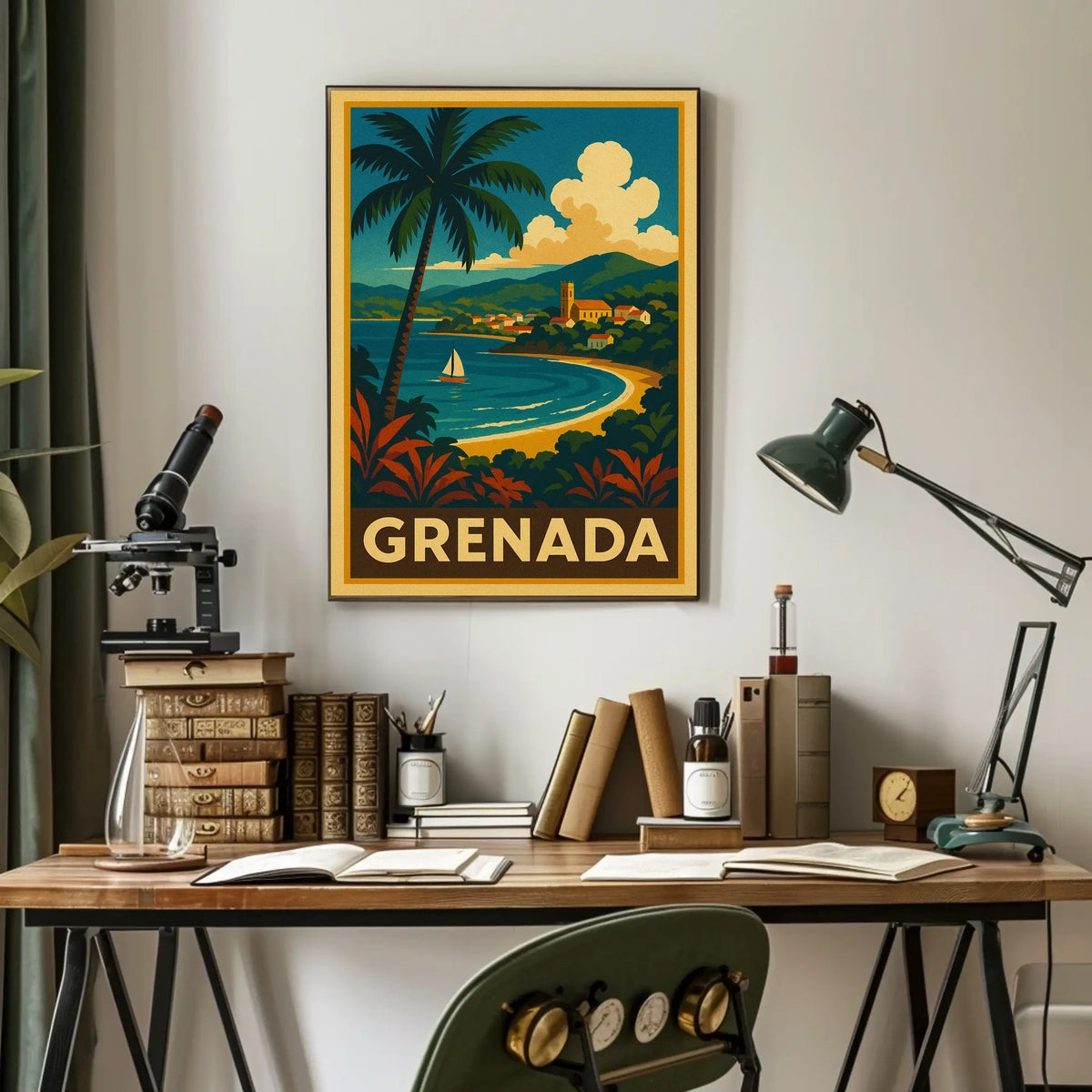 Grenada Travel Poster
