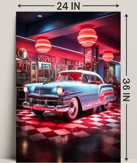 Retro Diner Vibes Retro Poster