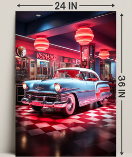 Retro Diner Vibes Retro Poster