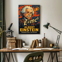 Albert Einstein Iconic Vintage Theoretical Physicist Poster