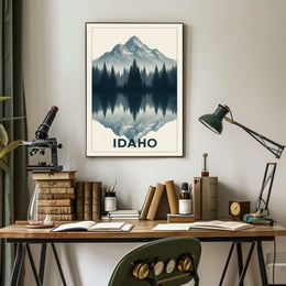 Idaho Mountain Reflection Poster