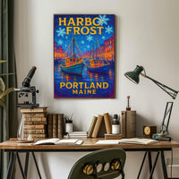 Harbor Frost In Portland, Maine Poster