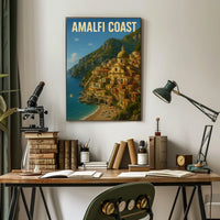 Amalfi Coast Poster Museum Quality Wall Art 18 by 24 Inches