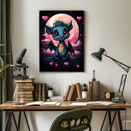 Moonlit Dreams The Adorable Dragon Art Print