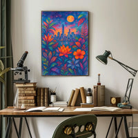 Cityscape In Bloom Poster