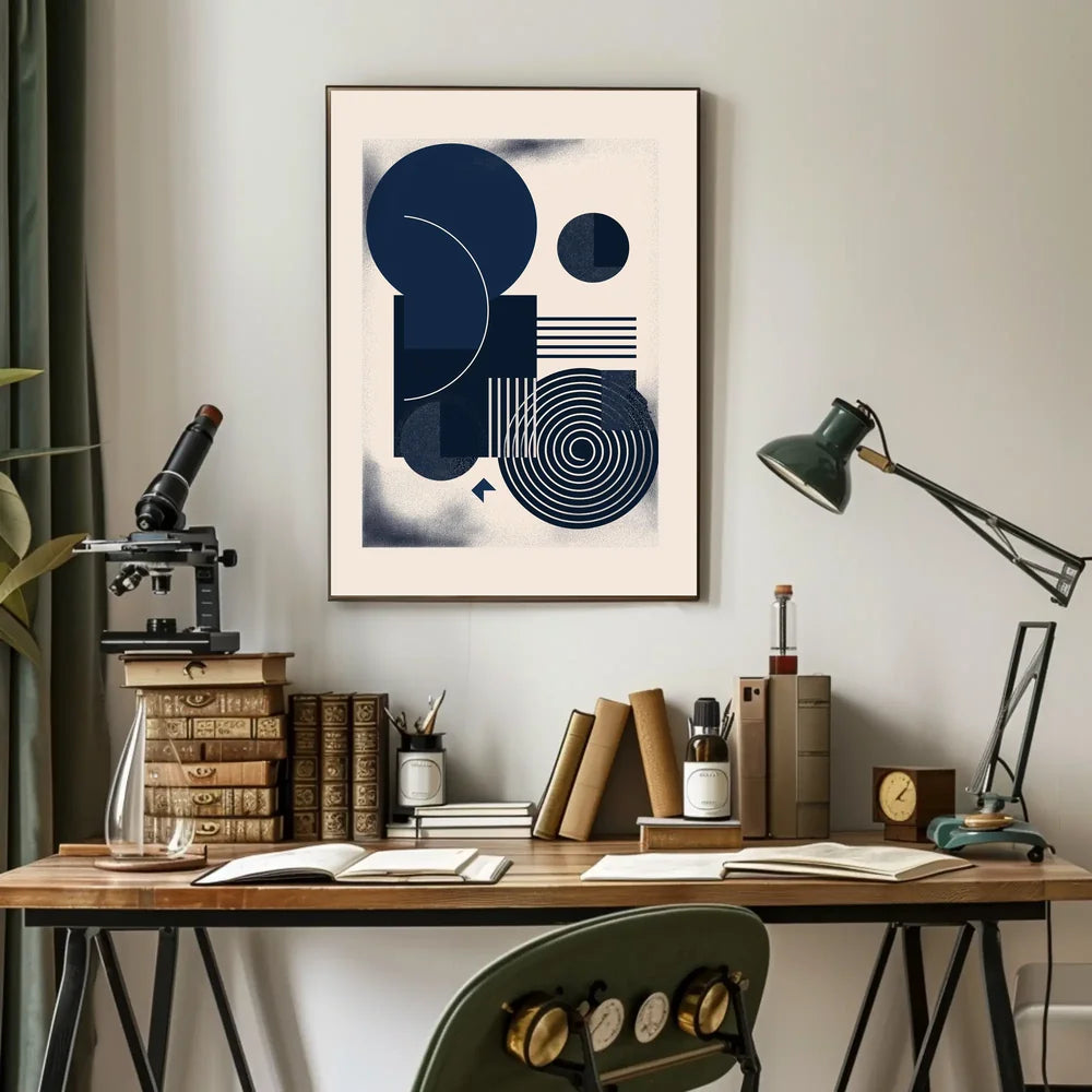 Vintage Architectural Silhouettes Art Poster