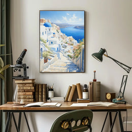 Santorini Grecian Splendor Travel Poster
