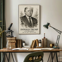 Trump 47th President Patriotic Photography Realism Poster