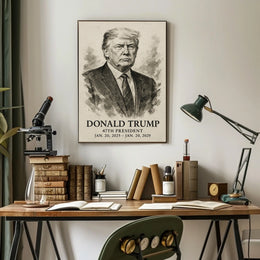 Trump 47th President Patriotic Photography Realism Poster