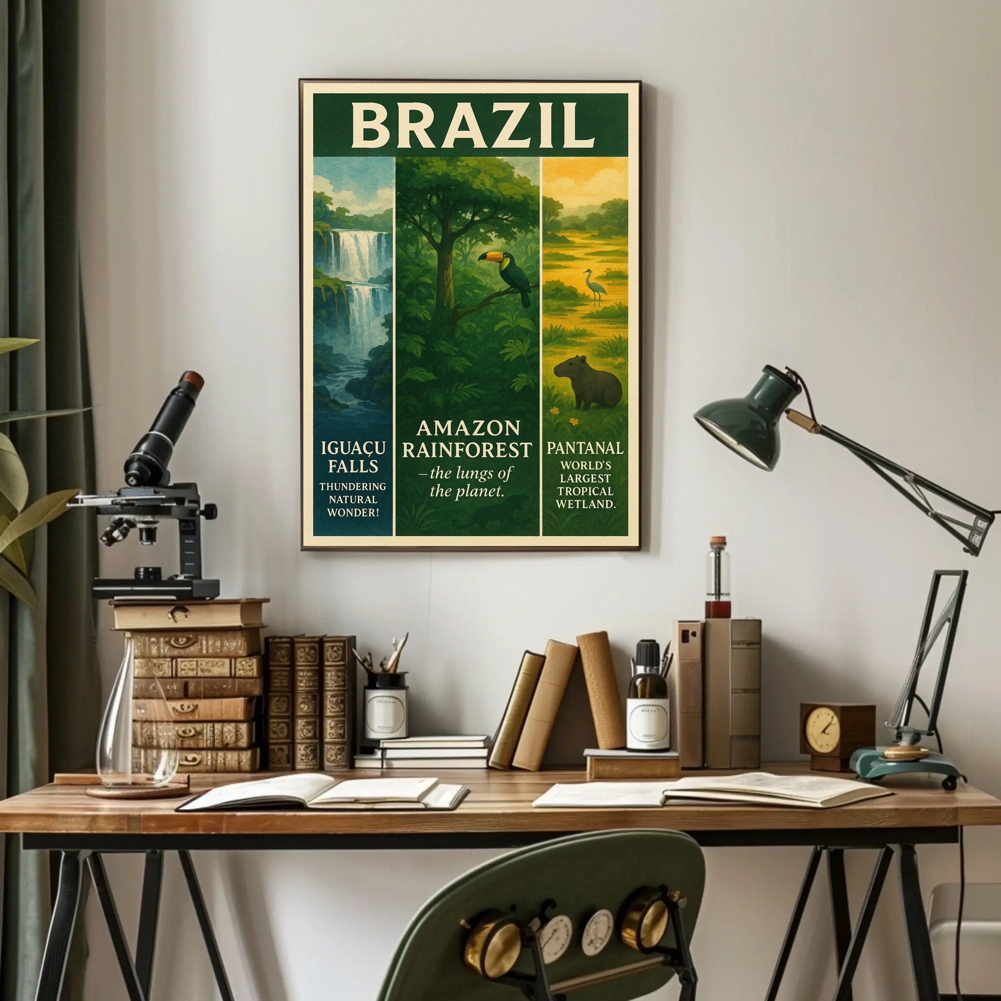 Wonders of Brazil Poster PosterGoat