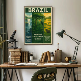 Wonders of Brazil Poster PosterGoat