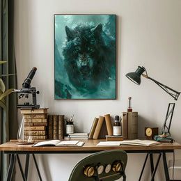 The Fierce Wolf Poster PosterGoat