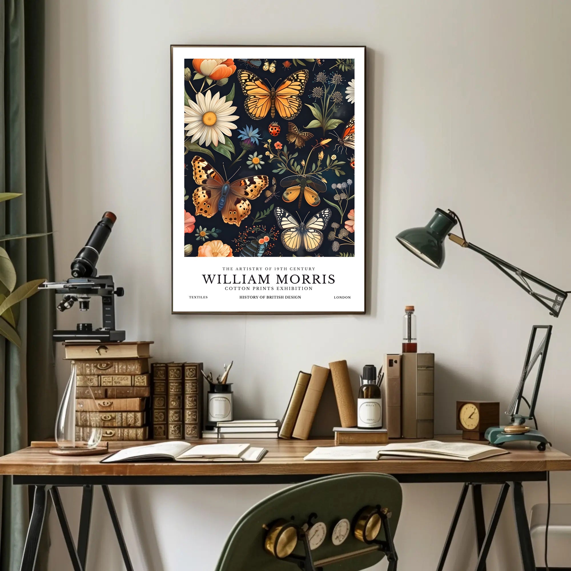 William Morris Exhibition Heritage Poster