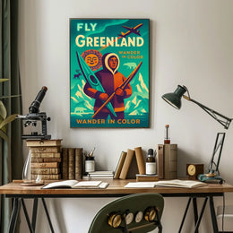 Wander In Color Fly Greenland Poster