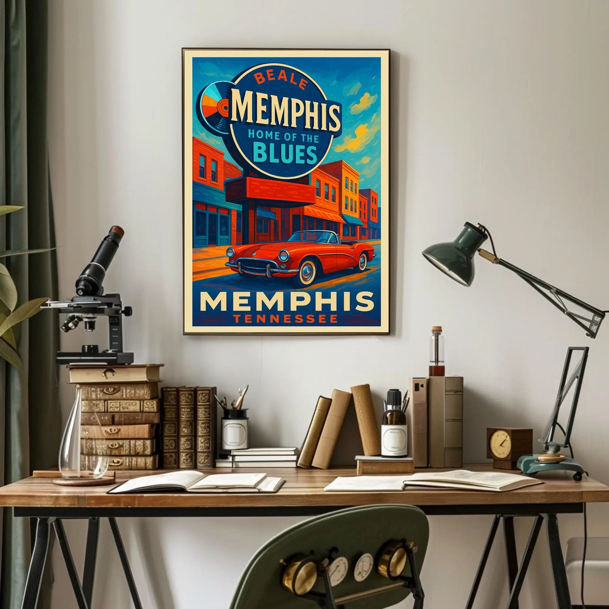 Memphis Home of the Blues Poster