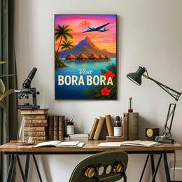 Visit Bora Bora Poster PosterGoat