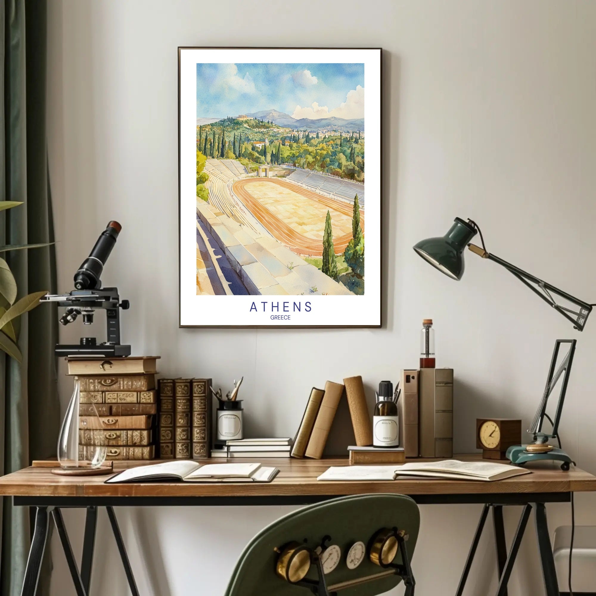Athens Stadium Panorama Poster PosterGoat