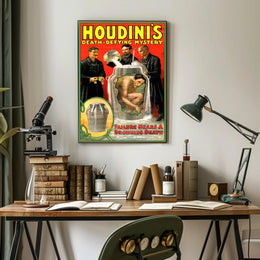Houdini's Astonishing Escape Act Vintage Cultural Poster