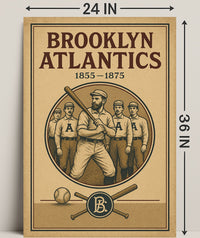 Brooklyn Atlantics Vintage Baseball Poster PosterGoat
