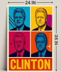Clinton Pop Art Tribute Wall Art Print PosterGoat