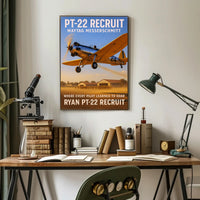 PT-22 Recruit Aviation Training Poster PosterGoat