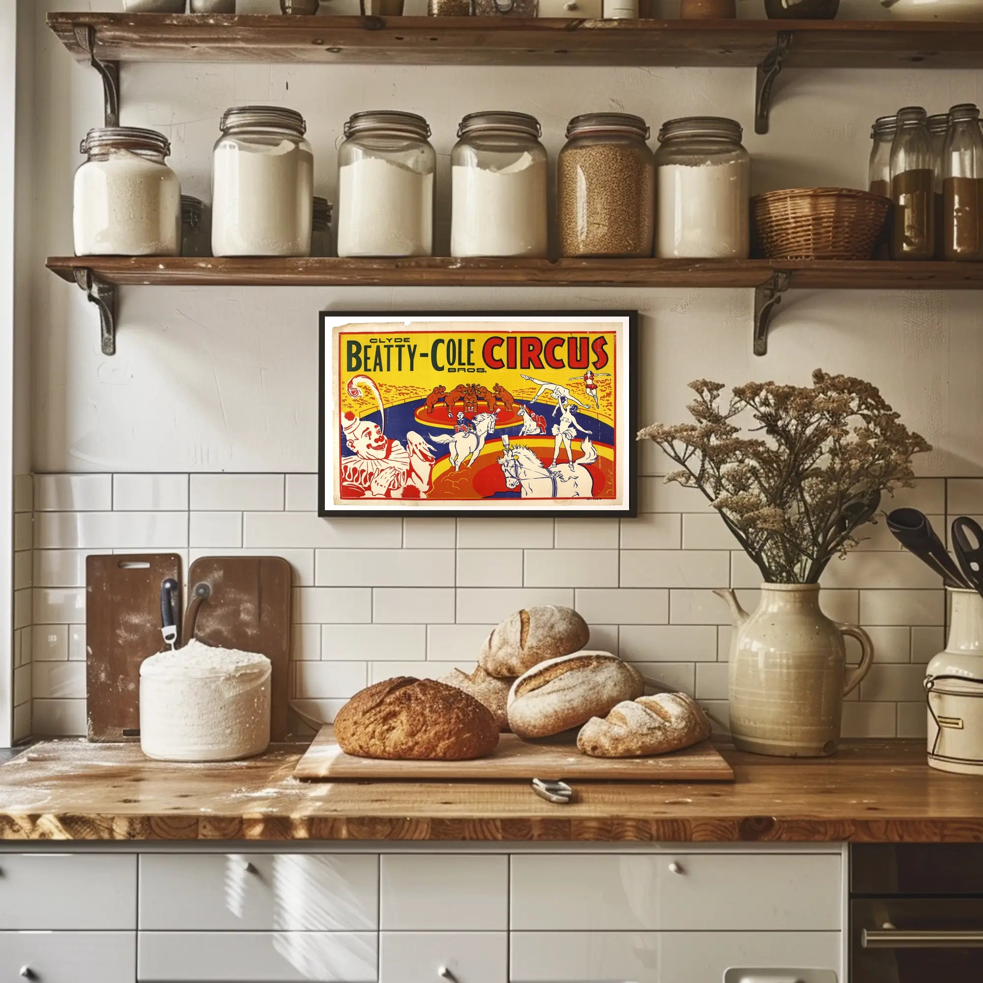 Clyde Beatty-Cole Circus Extravaganza Poster