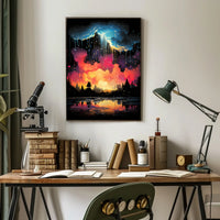 Colorful Surreal Forest Landscape Artistic Artistic Poster