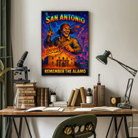 Remember the Alamo San Antonio Tribute Poster