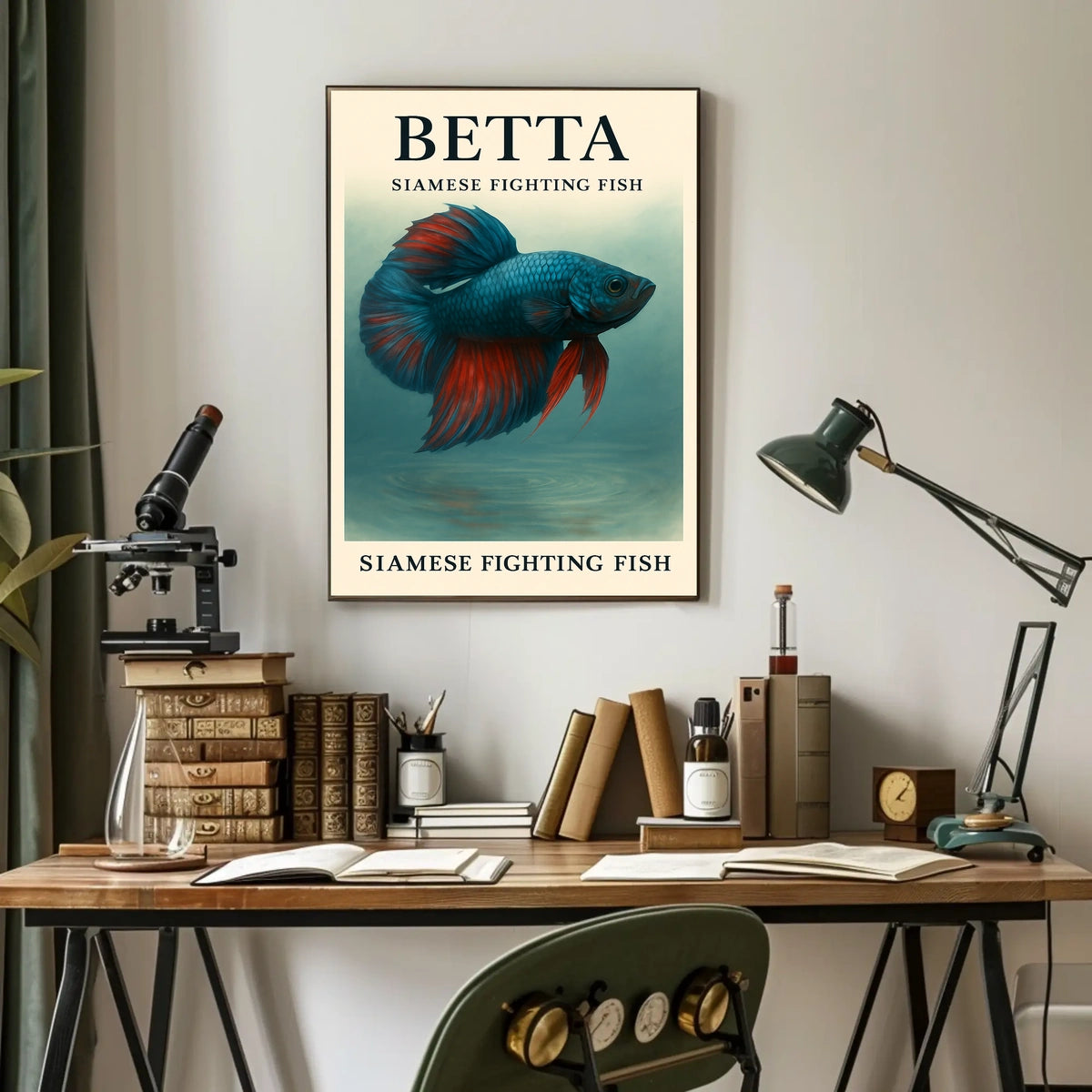 Betta Siamese Fighting Fish Poster