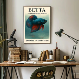 Betta Siamese Fighting Fish Poster