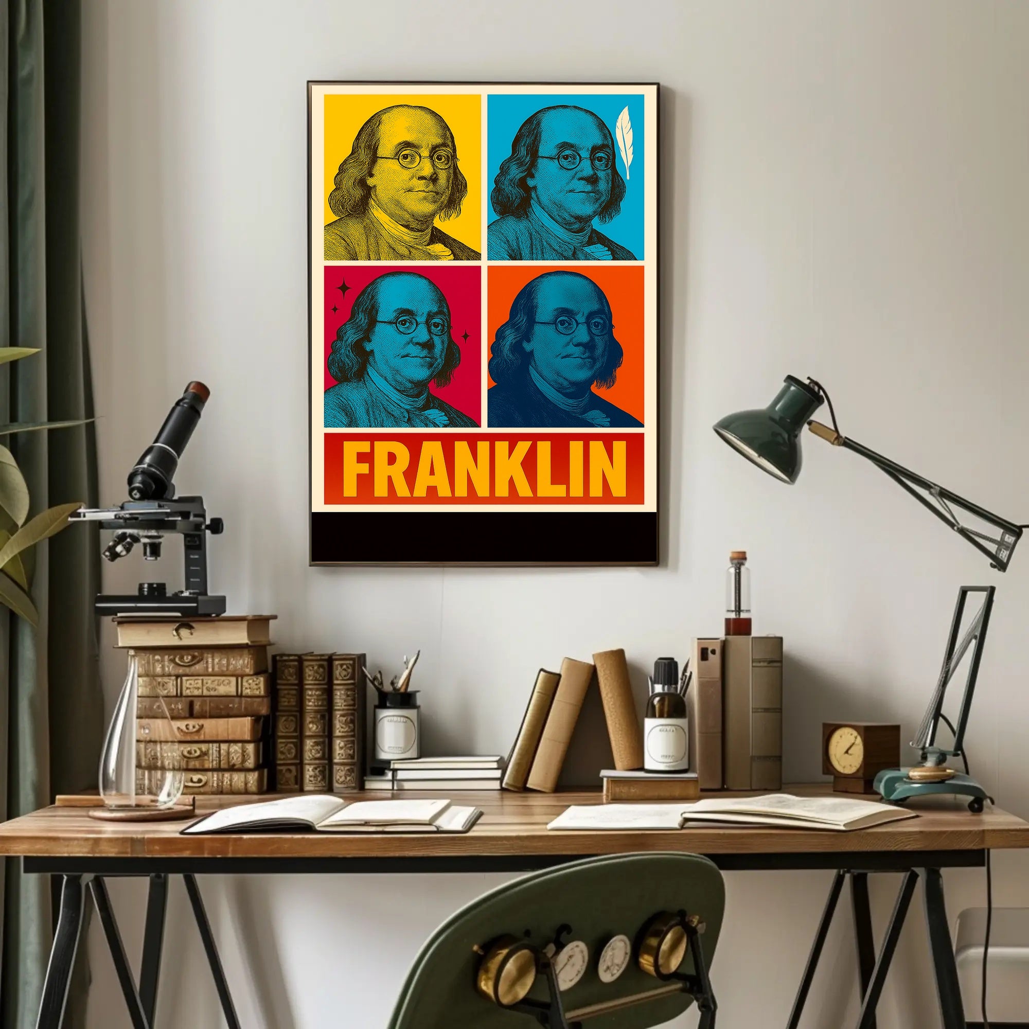 Franklin Pop Art Poster PosterGoat