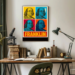 Franklin Pop Art Poster PosterGoat