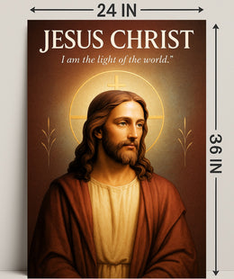Jesus Christ  I am the Light of the World Poster PosterGoat