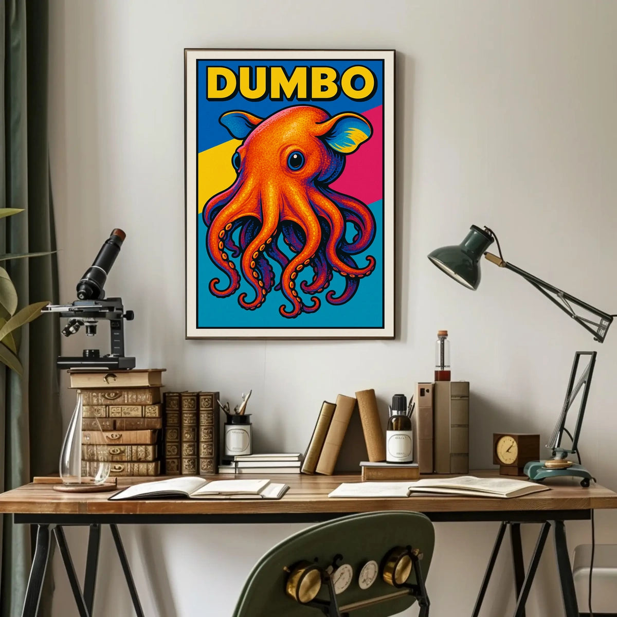 Dumbo Octopus Illustration Poster