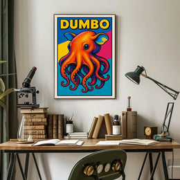 Dumbo Octopus Illustration Poster