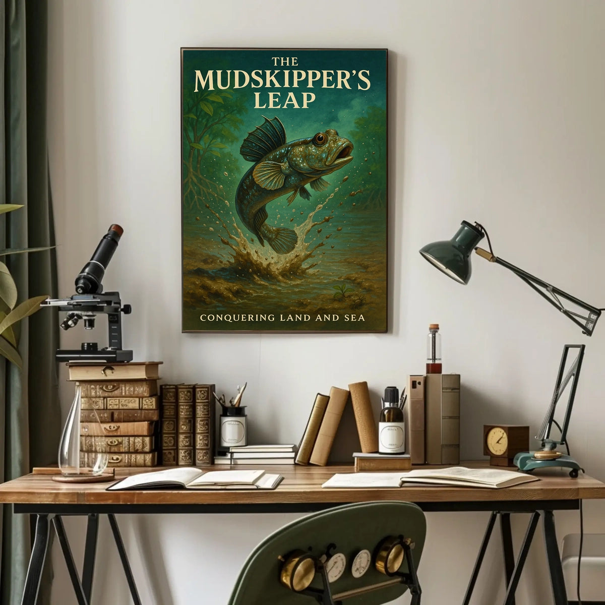 The Mudskippers Leap Poster