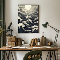 Moonlit Waves Poster PosterGoat