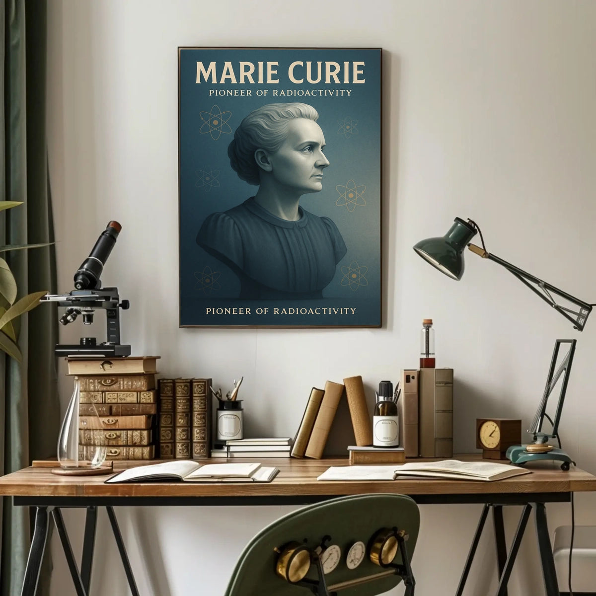 Marie Curie Pioneer Of Radioactivity Poster