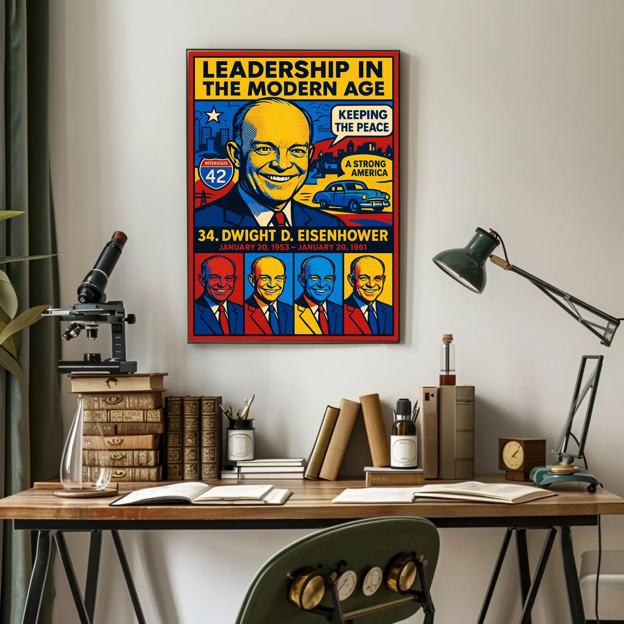 Dwight D. Eisenhower 34th President Poster PosterGoat