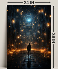 Journey Through The Luminous Corridor Poster PosterGoat